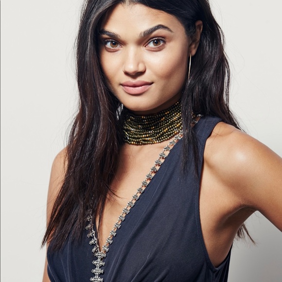 NWT FREE PEOPLE BLACK WILD DREAMING MIDI DRESS - Picture 10 of 10